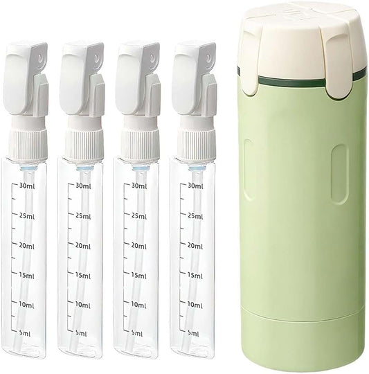 4 in 1 Travel Perfume Bottle Refillable, 4 Pack 30ML Travel Bottles for Toiletries, Leak-Proof & Portable V1258-DP02-F-383