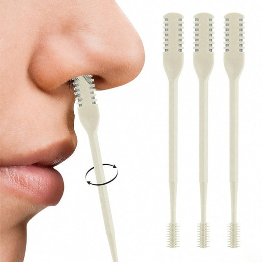 Nasal Hair Cutter, 2025 Double-Sided Nose Hairs Removal, Manual 360 degrees Rotating Nostril Hair Removal V1258-DP02-F-387