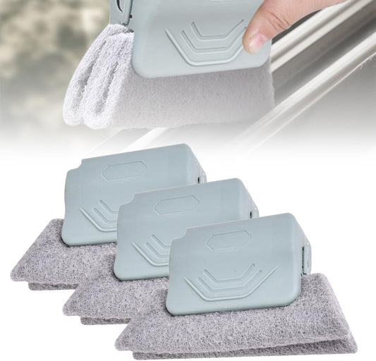 Magic Window Track Cleaner, 2025 Upgraded Handheld Cleaning Brh Set, for Window Slides Grooves, Tile Grout V1258-DP02-F-388