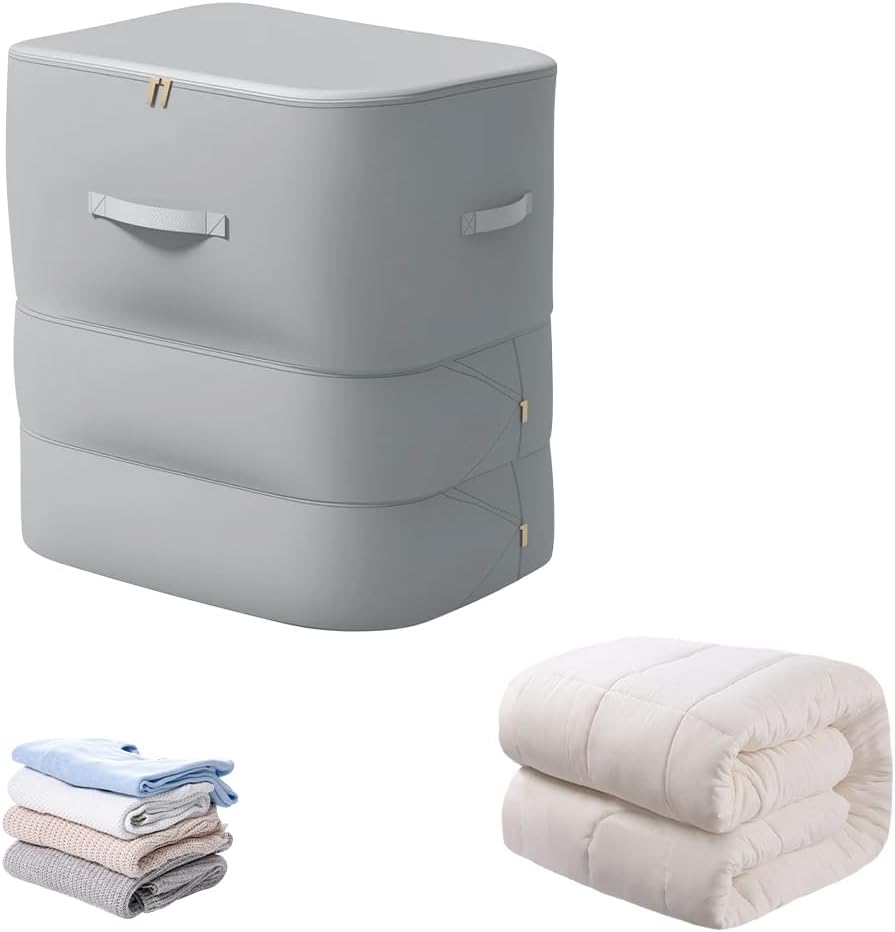 Multifunctional Comforter Storage Bag, 2026 New Ultra Space Saving Self Compression Organizer, for V1258-DP02-F-389