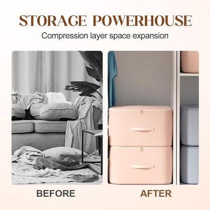 Multifunctional Comforter Storage Bag, 2026 New Ultra Space Saving Self Compression Organizer, for V1258-DP02-F-389