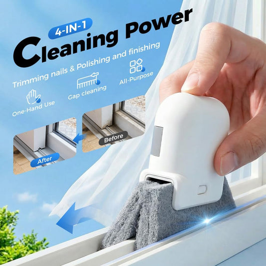 Magic Window Track Cleaner, 2026 Upgraded Handheld Cleaning Brh Set, for Window Slides Grooves, Tile Grout V1258-DP02-F-391