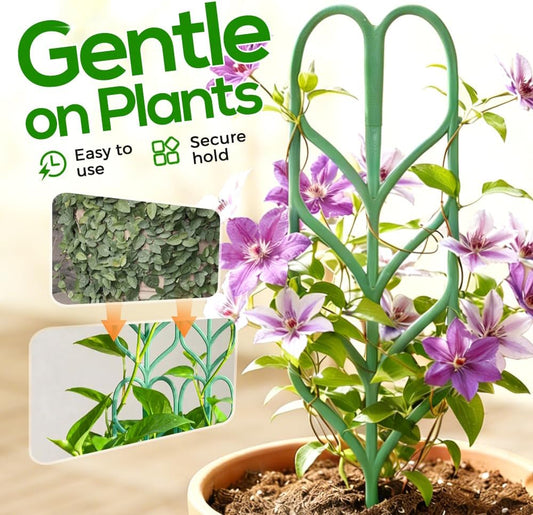 Plant Trellis for Climbing Plants, Indoor Outdoor Plastic Garden Trellis, Adjtable Potted Plant Support for V1258-DP02-F-404