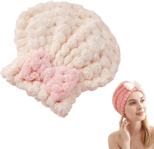 Super Absorbent Hair Towel Wrap for Women, 2026 Upgraded Microfiber Hair Towel, Quick Drying, Soft & V1258-DP02-F-411
