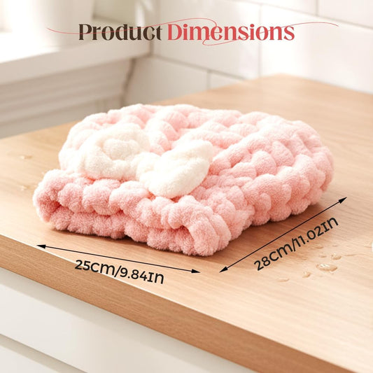 Super Absorbent Hair Towel Wrap for Women, 2026 Upgraded Microfiber Hair Towel, Quick Drying, Soft & V1258-DP02-F-411