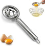 Egg Yolk Separator, Stainless Steel Egg Yolk Separation Tool, Egg Sifting Filter Divider with Hook for Baking V1258-DP02-F-424
