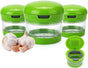 Mini Garlic Chopper and Press with Storage Container, Manual Garlic Mincer Crher Cutter, Premium Stainless V1258-DP02-F-425