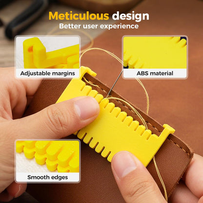 4Pcs Clip-On Sewing Edge Guide, Hand Edge Stitch Lock and Sewing Gauge for Even Stitches, Quilting Templates V1258-DP02-F-43