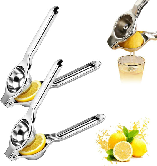 Lemon Squeezer, Stainless Steel Lemon Squeezer with Zester, Heavy Duty Squeezer Juicer for Lemon, Press Citr V1258-DP02-F-432