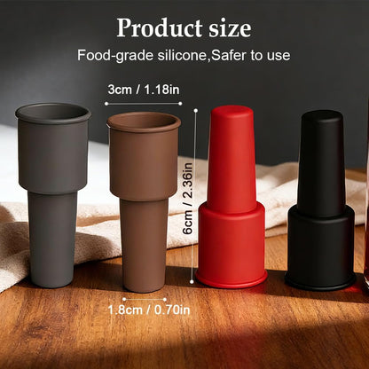 8 PCS Silicone Wine Stopper for Wine Bottles, Double-Layer Leakproof Seal, Reusable Sparkling Wine Bottle V1258-DP02-F-44