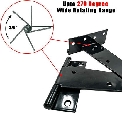 Heavy Duty T Hinge Tee Hinge T Strap Hinge Shed Hinge Gate Hinge Barn Hinge Fence Hinge Door Hinge Wrought V1258-DP02-F-451