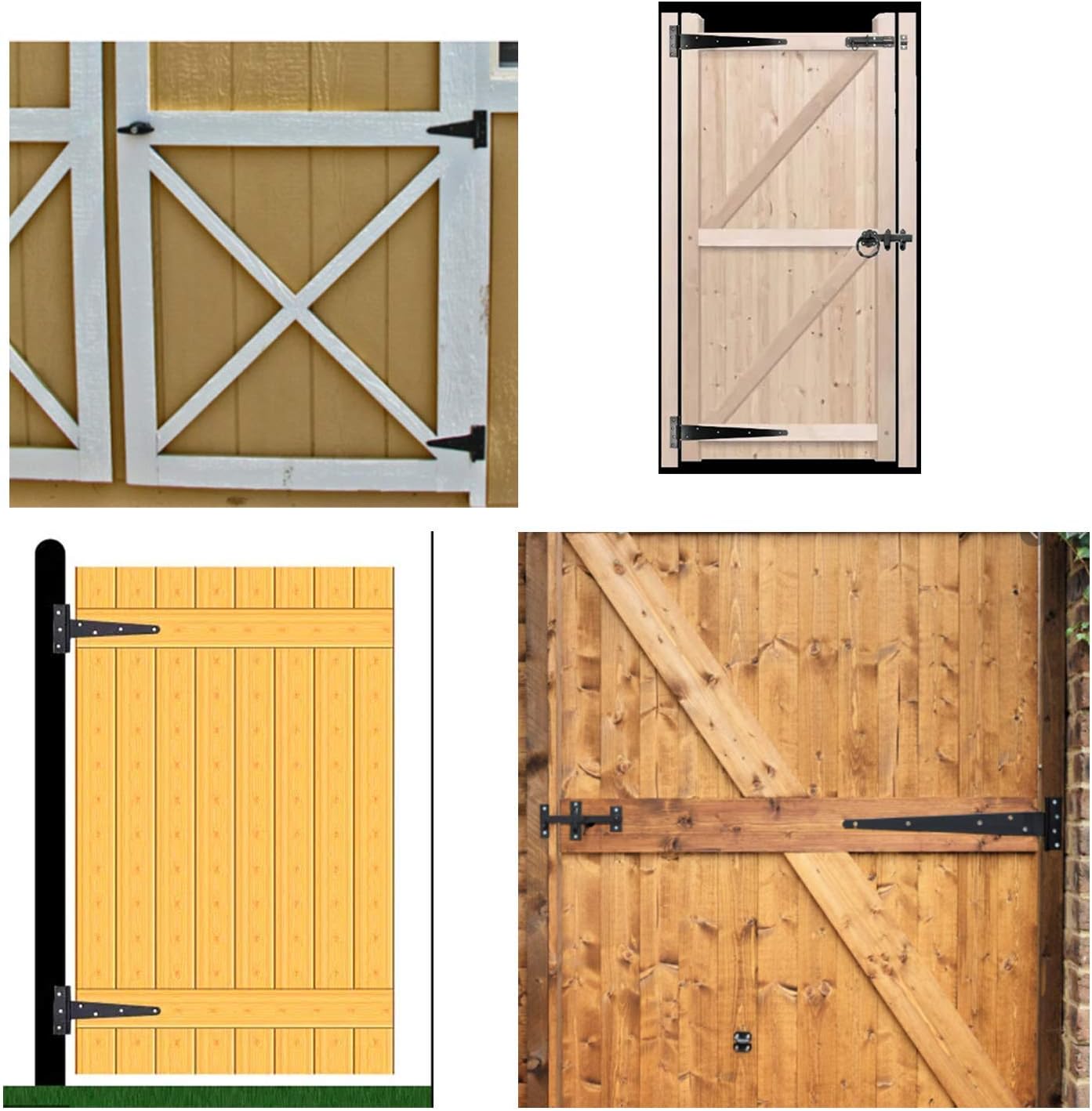 Heavy Duty T Hinge Tee Hinge T Strap Hinge Shed Hinge Gate Hinge Barn Hinge Fence Hinge Door Hinge Wrought V1258-DP02-F-451