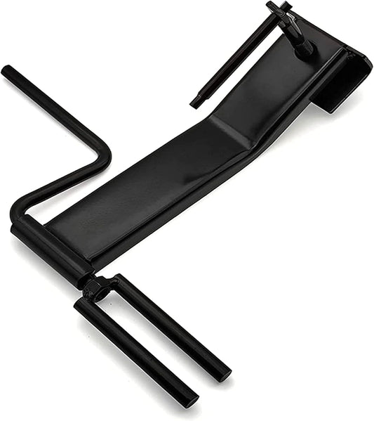 Cargo Tie-Downs Strap Winder, Black Powder Coated Steel, Roll-up Flatbed Trailer Winch Straps up to 4" Wide, V1258-DP02-F-456