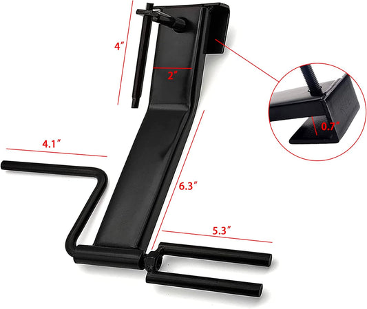 Cargo Tie-Downs Strap Winder, Black Powder Coated Steel, Roll-up Flatbed Trailer Winch Straps up to 4" Wide, V1258-DP02-F-456