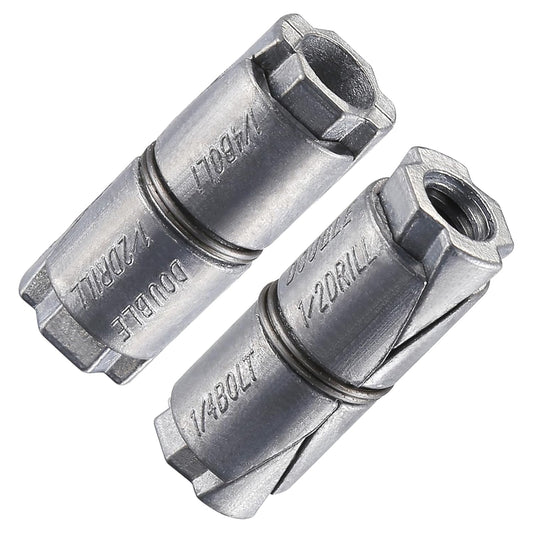 (25 pcs) 1/4x1-1/4 Outer diameter1/2 Double Expansion Anchor, Zinc Plated Double Expansion Shield Anchors, V1258-DP02-F-478