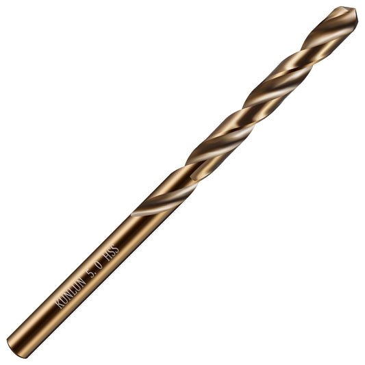 3/16" Cobalt Drill Bit(10Pcs), M35 HSS Metal Drill Bit Set forwood, Hard Metal, Stainless Steel, Cobalt Steel V1258-DP02-F-484