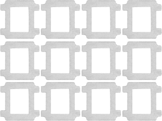 Winbot W2 Pro Replacement Mop Pads - 12 Pcs Washable & Reable Cleaning Cloths Compatible with Ecovacs Winbot V1258-DP02-F-490