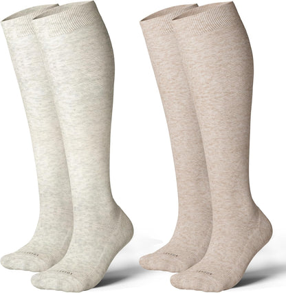Cotton Compression Socks for Women&Men 20-30mmHg Knee High Cute Support Sock for Nurses Pregnancy Travel V1258-DP02-F-498