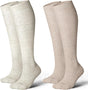 Cotton Compression Socks for Women&Men 20-30mmHg Knee High Cute Support Sock for Nurses Pregnancy Travel V1258-DP02-F-498