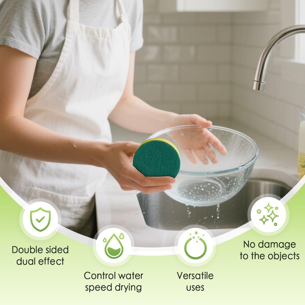 Multi-Purpose Heavy-Duty Sponge Brush Head for Household Cleaning (5 pcs) V1258-DP02-F-50