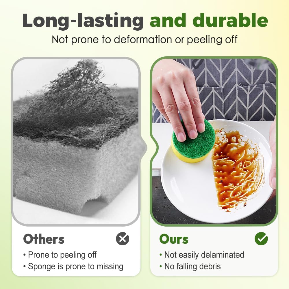 Multi-Purpose Heavy-Duty Sponge Brush Head for Household Cleaning (5 pcs) V1258-DP02-F-50