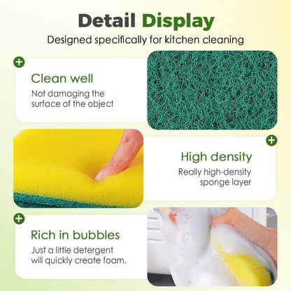 Multi-Purpose Heavy-Duty Sponge Brush Head for Household Cleaning (5 pcs) V1258-DP02-F-50
