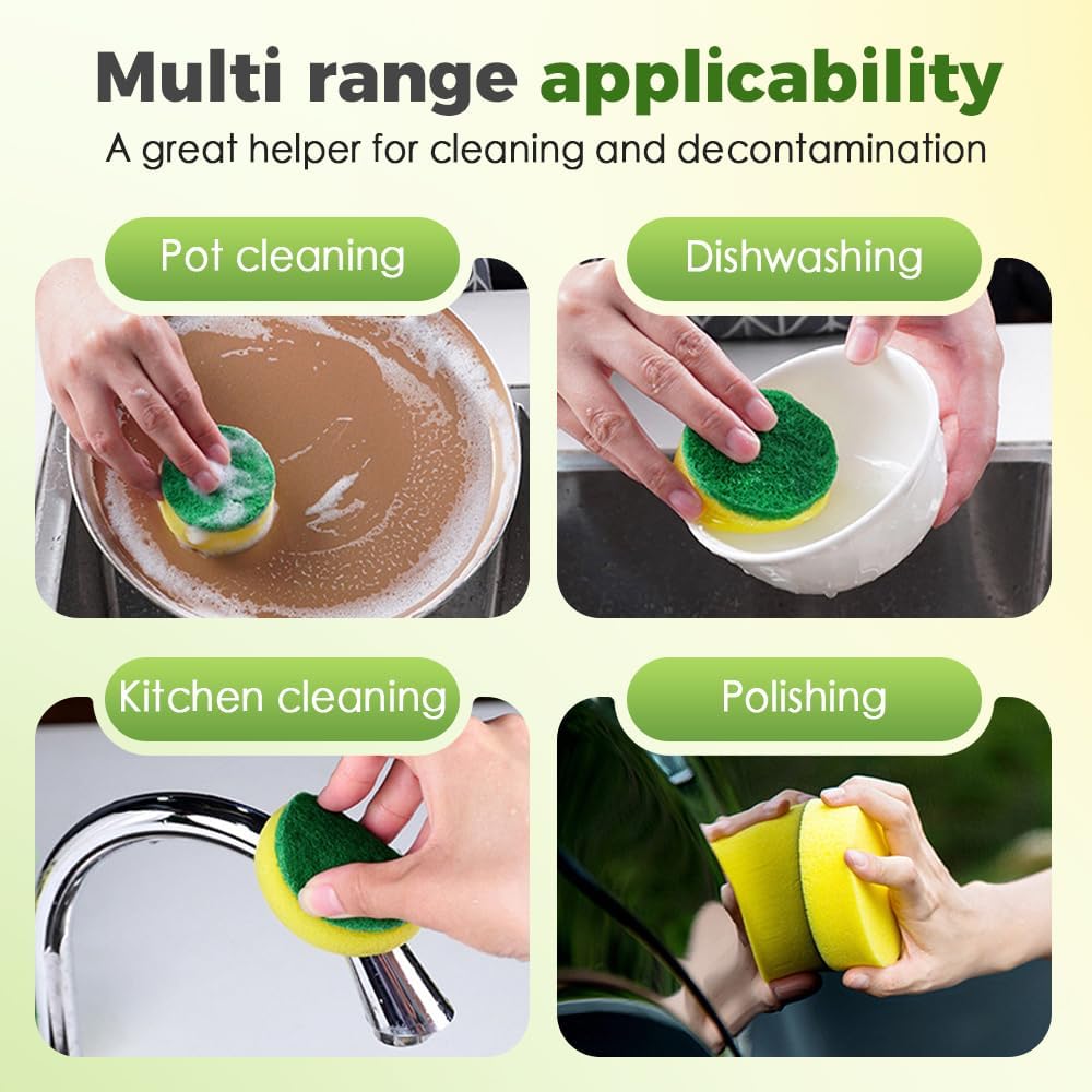 Multi-Purpose Heavy-Duty Sponge Brush Head for Household Cleaning (5 pcs) V1258-DP02-F-50