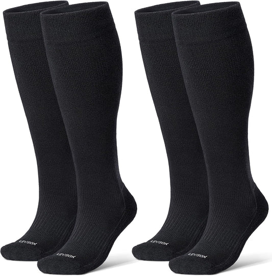 Bamboo Viscose Graduated Compression Socks for Women&Men - Chioned Knee-High 20-30 mmHg Support Socks V1258-DP02-F-507