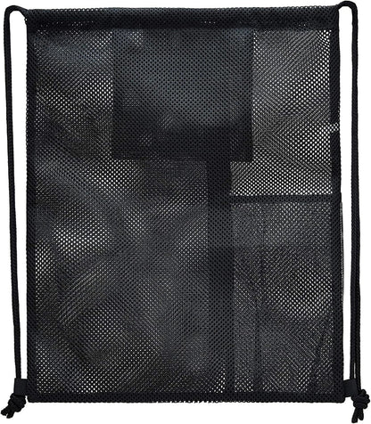 Heavy Duty Mesh Drawstring bag for Soccer Ball, Beach Toys -Drawstring Backpack Sports Gym Bag V1258-DP02-F-527