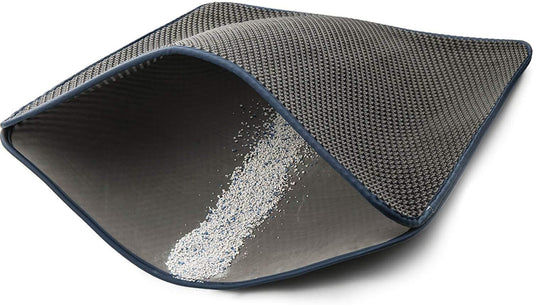 Cat Litter Mat, Kitty Litter Trapping Mat, Honeycomb Double Layer Mats, No Phthalate, Urine Waterproof, Easy V1258-DP02-F-536