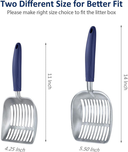 Dual Size Cat Litter Scooper Combo Set for Easy Cleanup V1258-DP02-F-539