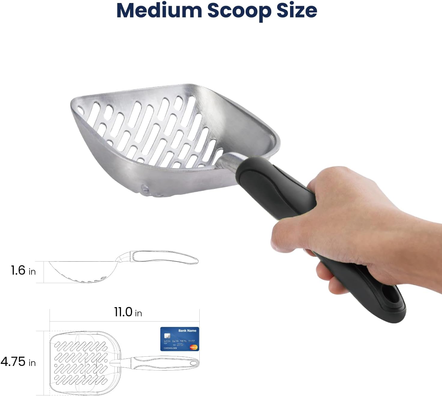 Dual Size Cat Litter Scooper Combo Set for Easy Cleanup V1258-DP02-F-539