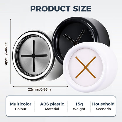 Creative Towel Hook with Premium Chrome Finish, 2025 New Round Adhesive Push Towel Hooks for Kitchen, V1258-DP02-F-54