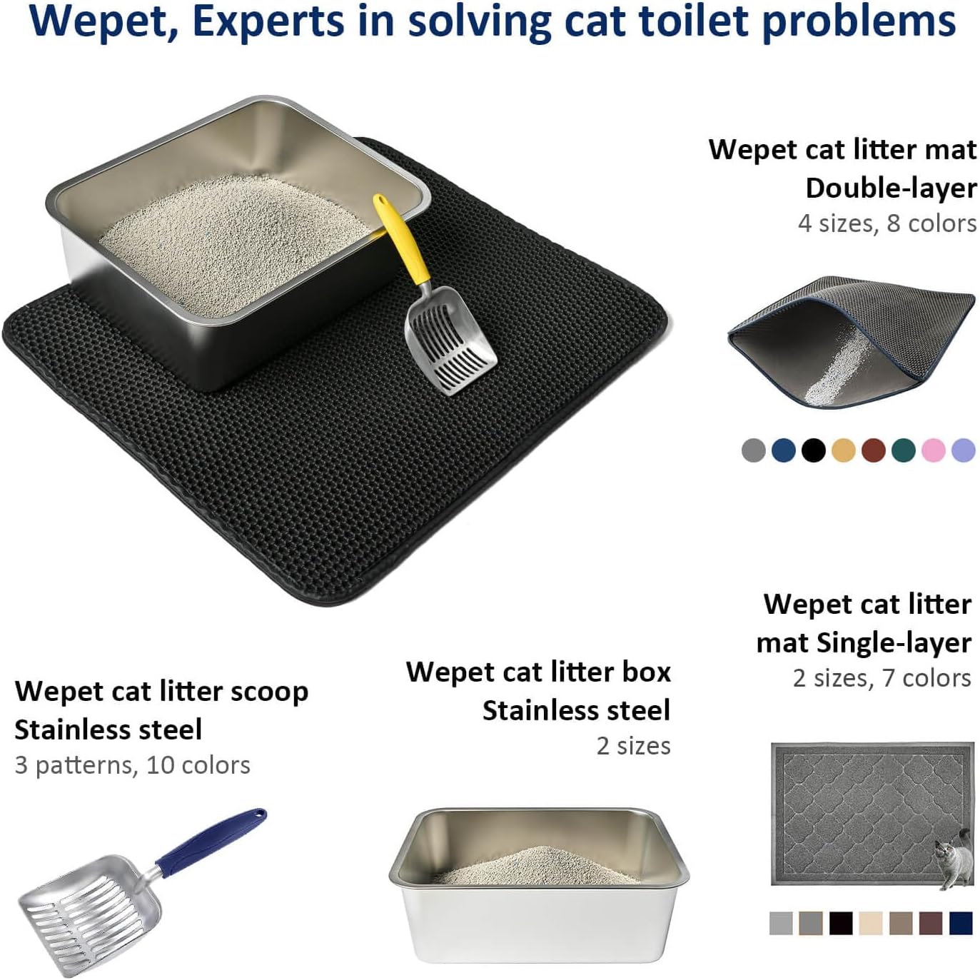 Premium Cat Litter Box and Shovel Set V1258-DP02-F-540
