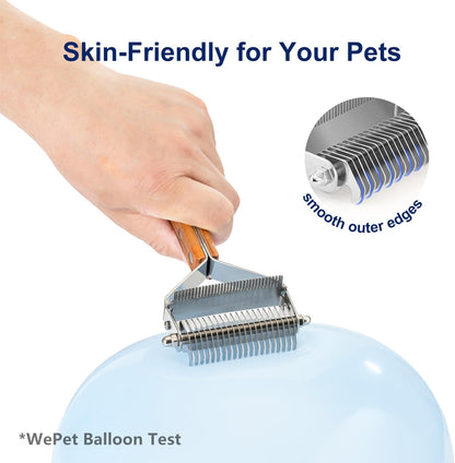 Dog Tie-Out Stake and 2-in-1 Shedding Grooming Tool V1258-DP02-F-542