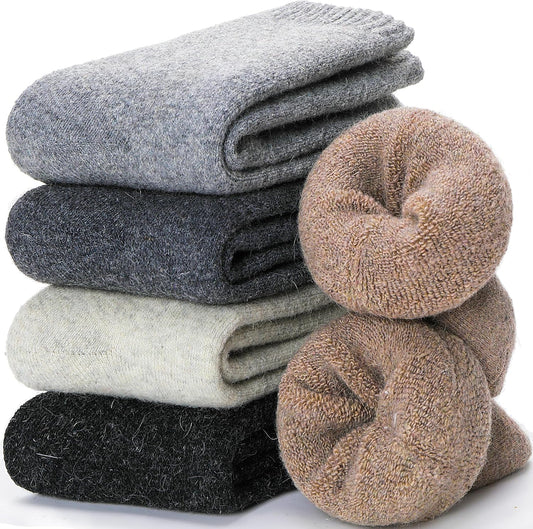 Merino Wool Socks for Women Hiking Thermal Warm Winter Thick Boot Cozy Crew Comfy Work Socks for Ladies 5 V1258-DP02-F-554