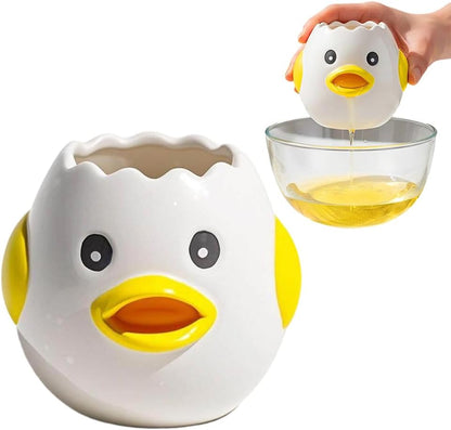 Cartoon Egg White Separator, Practical and Simple Ceramic Egg Separator, Suitable for Kitchen Baking Small V1258-DP02-F-56