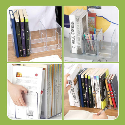 2 Pcs Acrylic Clear Purse Storage Organizers, 4 Sections Dividers in Bedroom Office (bright) V1258-DP02-F-564