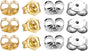 14K Gold 925 Sterling Silver Earring Backs Pierced Earring Backing Hypoallergenic Butterfly Ear Stud Backs V1258-DP02-F-574