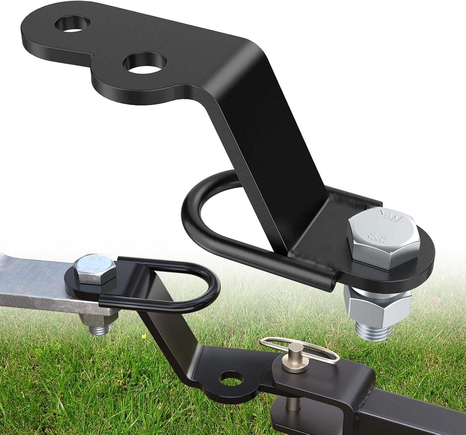 ATV/UTV Three-Way Hitch, Heavy Duty Universal ATV Hitch Attachments, 3000lbs Maximum Load V1258-DP02-F-581