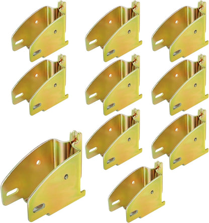 E-Track Wood Beam End Socket Accessories, Zinc-Coated Steel, Fit with 2x4 2x6, Add Removable Load Lock Bars V1258-DP02-F-582