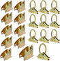 E-Track Wood Beam End Socket Accessories(10pcs) and E-Track O Ring Tie-Down Anchors(10pcs) V1258-DP02-F-584