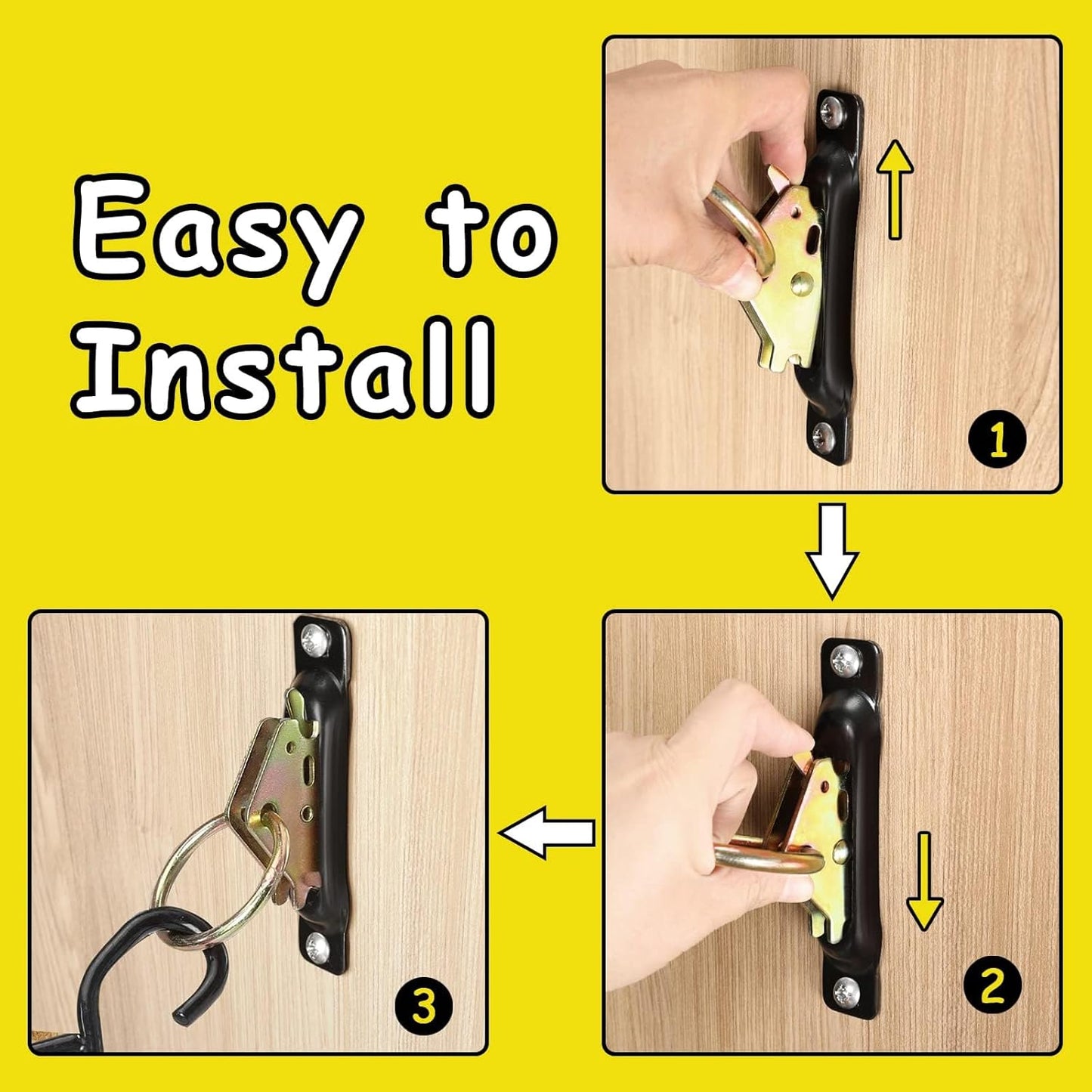 E-Track Wood Beam End Socket Accessories(10pcs) and E-Track O Ring Tie-Down Anchors(20pcs) V1258-DP02-F-585