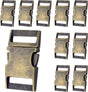CooBigo 10 Pack Bulk Dog Collar Hardware Metal Buckle 1 inch Webbing Backpack Buckle Replacement Backpack V1258-DP02-F-59