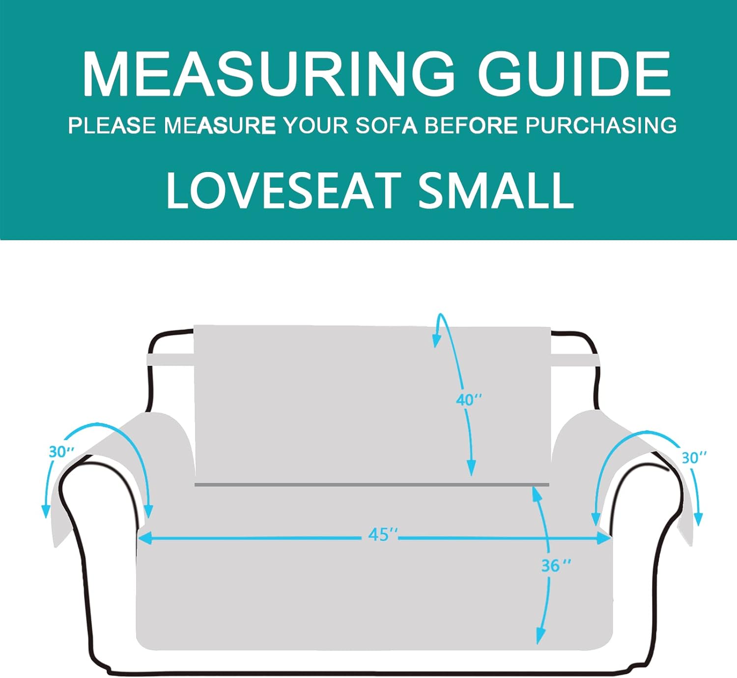 UNICE Home Reversible Sofa Cover Bundle Loveseat Cover(Sofa+Loveseat Small, Coffee) V1258-DP02-F-593