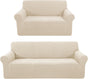Stretch Couch Cover Sofa Bundles loveseat (Beige) V1258-DP02-F-595
