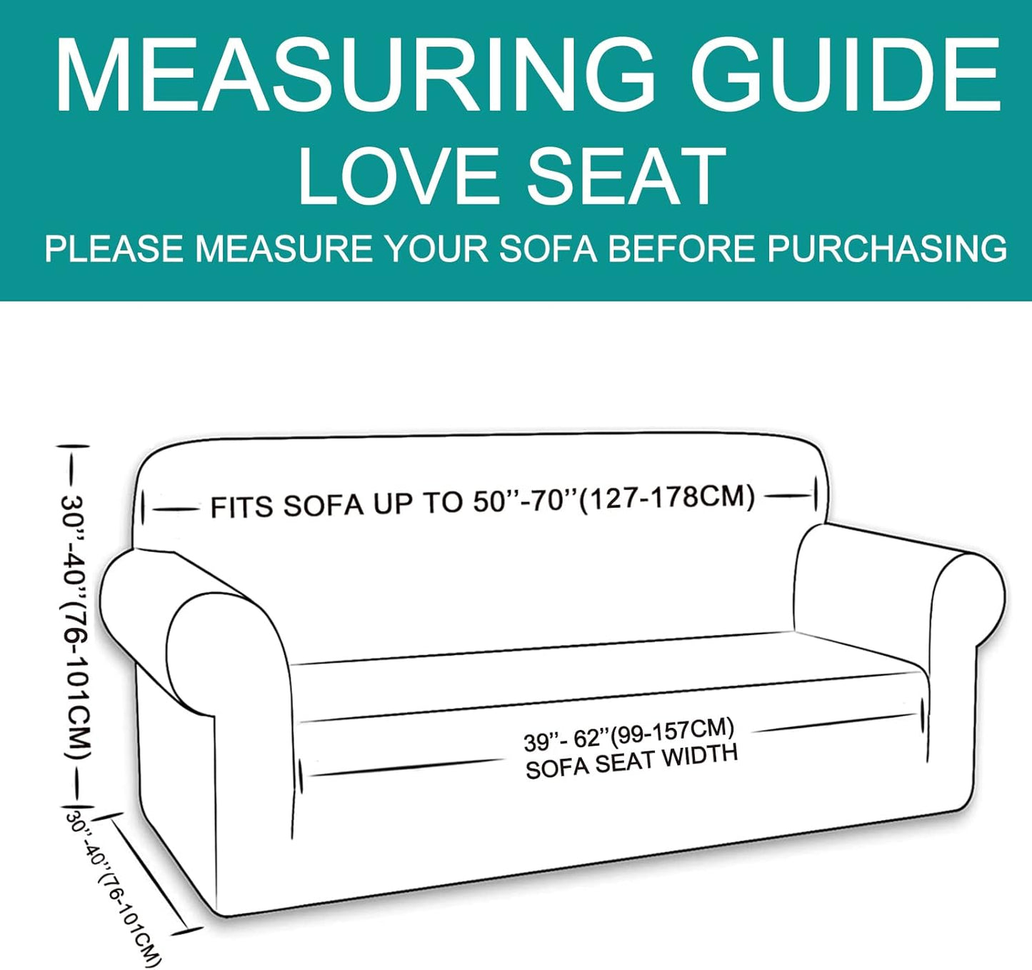 Stretch Couch Cover Sofa Bundles loveseat (Beige) V1258-DP02-F-595