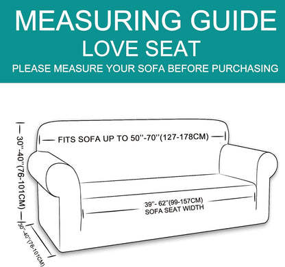Stretch Couch Cover Sofa Bundles loveseat (Beige) V1258-DP02-F-595