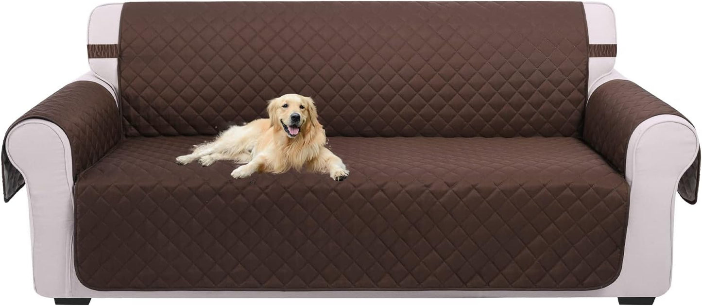 UNICE Home Reversible Loveseat Cover Bundle Oversized Couch Cover(XL Sofa+Loveseat, Coffee) V1258-DP02-F-597