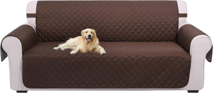 UNICE Home Reversible Loveseat Cover Bundle Oversized Couch Cover(XL Sofa+Loveseat, Coffee) V1258-DP02-F-597